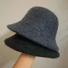 قبعات دلو الصوف القديمة سيدة حوض القبعة الصياد البريطاني الرجعية فروي الثخانة شعر 240111