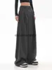 Women's Pants Capris Baggy Loose Wide Leg Straight Women Spring Summer Pleated Solid Color Long Trousers 2023 New Y2K Streetwear Korean Fashion