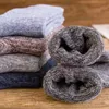 10 paires de chaussettes en coton pour hommes, haute qualité, garde au chaud, laine épaisse, respirante, douce, couleur unie, Business, 240112