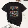 BEKIND LITET DRUKOWANE Damskie T-slogan Slogan Druku