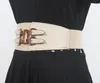 Bälten Kvinnor Runway Fashion Pu Leather Elastic Cummerbunds Female Dress Corsets Midjeband Decoration Wide Belt R1947