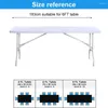 Table Cloth 4FT6FT Rectangle Tablecloth Solid Color Elastic Fitted Covers For Picnic Camping Indoor Outdoor Wedding Party Decor