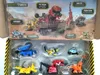 Com caixa original dinotrux dinossauro caminhão removível dinossauro brinquedo carro mini modelos presentes das crianças modelos de dinossauro 240111