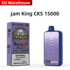 Wholesale 15000 puffs disposable vape pen Jam King CKS Energon 15k puff bar 24ml E Liquid Power Screen Display USB-C Charging 650mah vs randm tornado 10000 12000 puff