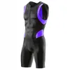 Ensembles combinaison de Triathlon maillot de cyclisme Ropa Ciclismo maillot de vélo de Compression pour hommes vêtements de sport équitation combinaison de tri sans manches