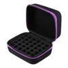 Storage Bottles 2X 6Colors Essential Oil Case 30 10Ml Perfume Box Travel Portable Bag Purple