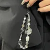 Y2K Rope for Phone Chain Lanyard Charm Strap Wrist Cute Crystal Bead Hanging Cord Bracelet Keychain Camera Sweet Girl Woman 240111