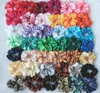 Women Silk Scrunchie Elastic Handmade Multicolor Hair Band Ponytail Holder Headband Hair Accessories epacket 70 colors 414 K24102344