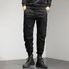 Pantaloni da uomo Moda Multi tasche Cargo da uomo Streetwear Solido elastico in vita Jogging Pantaloni casual da uomo in cotone a lunghezza intera Uomo