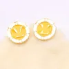 23ss 20style Mixed Designer Letters Stud Hoop 18K Gold Plated 925 Silver Circle Round Women Crystal Rhinestone Pearl Earring Wedding Party Jewerlry5