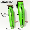 Lence Pro Professional Men Hair Clippersフルメタルハウジングブラシレスモーター6800PRM/7200PRMカービング電気シザーバーバーショップ240112