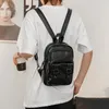 Lekkie wielofunkcyjne męskie plecak moda torba na klatkę piersiową małe torby na ramię dla mężczyzn torba crossbody pu skóra małe plecaki 240112