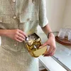 분위기 틈새 디자인 이브닝 클러치 지갑 여성용 골든 아크릴 디너 파티 재미있는 가방 디자이너 체인 크로스 바디 파우치 240111