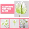 Dekorativa blommor 6st DIY Flower Bouquet Table Centerpieces Vase Anthurium Arrangement Decors