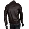 The Walking Dead Negan Cosplay Jacket Punk Men PU Leather Jacket Motorcycle Fashion Slim Fit Leather Coat 240112