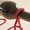 Creative Suspenderat Rope Wine Rack Pedestal Clamp Holder Suspension Champagne Whisky Small Ornaments 240111