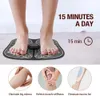 EMS Pulse Physiotherapy Foot Massager for Pain Relief Electric Muscle Stimulator Massage Mat Heating Pad Legs Blood Circulation 240111