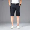 メンズショーツ6カラーカジュアルショーツメン2023夏の新しいストレートビジネスファッション薄いショートパンツ男性ブランドKhaki Beige Black Navyl240111