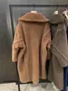 Maxmaras Teddy Bear Coat Womens Cashmere Płaszcze Kupujące Maxmarasmaismara Długie alpaca zima z Paris France Classic Nowy styl vs12