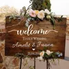 Welcome Wedding Sign Stickers Engagement Celebration Mural Vinyl Decal BaptismBirthday Decoration Reception Decor 240112