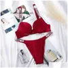 Women'S Panties Womens Victorias Secret Fashion Plus Size Bra 2 Piece Push-Up Sexy Lingerie Panty Set Alphabet Drop Delivery Apparel Dhnqu