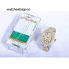 Luxury Designer Date Watch Watch Steel Movement Tone Cube Diamond