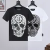 PLEIN URSO T CAMISA Dos Homens Designer Camisetas Roupas de Marca Strass PP Crânios Homens T-SHIRT PESCOÇO REDONDO SS CRÂNIO Hip Hop Camiseta Top Tees 16765