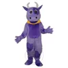 Halloween Adult size Purple Cow mascot Costume for Party Cartoon Character Mascot Sale free shipping support customization