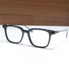 NOWOŚĆ PROJEKTU MODY Square Optyczne okulary 8257 Klasyczny kształt deski octanowej Rama prosta i popularna styl ze skórzaną obudową przezroczystą soczewką najwyższą jakość