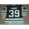 Mthr Whalers Jersey 27 JEFF BRUIN 1995 39 KELLY CHASE 40 FRANK PIETRANGELO 44 CHRIS PRONGER Vintage hockeytruien