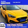 Дневные ходовые огни, динамический стример, указатель поворота для Ford Focus MK4, светодиодные фары 19-21, передние лампы, автозапчасти, дальний свет, ангельские глазки