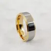 Clusterringen Hoog polijsten wolfraamcarbide ontwerper liefde jubileum mode-sieraden trouwring koppels ring voor mannen en vrouwen