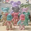 Action Toy Figures DIY Self-Adhesive Crystal Bear Figure Rhinestone Diamond Violent Bear Glitter Applique Action Figurines Creative Bearbrick Giftsvaiduryb