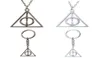 10 st mode Potter halsband Luna Triangle Deathly Hallows Geometric Triangle Pendant Vintage Halsband Män kvinnor gåvor92404358895445