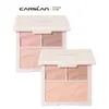 CARSLAN 3 colori Plumper Blush Palette a lunga durata Illumina Contorno Guancia Viso Opaco Albicocca Rosa Fard Polvere Rouge Trucco 240111