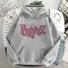 Bratz lettre imprimée femme sweat à capuche hommes sweat à capuche pour femme Hip Hop manches longues Streetwear unisexe confortable vêtements hauts