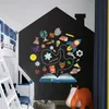 Premium Blackboard Wall Sticker for Kids and Office Self-Adhesive Chalkboard and Thick Whiteboard Sticker Teaching Tool 240111