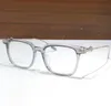 Nouveau design de mode lunettes optiques carrées 8257 cadre de planche d'acétate de forme classique style simple et populaire avec étui en cuir lentille claire