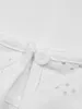 Camicette da donna Camicetta 2024 Tendenza Manica corta Estate Top Elegante Social O-Collo RUFFLES Abbigliamento bianco Corea Elegante
