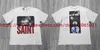 T-shirty męskie 2024FW Saint Michael T Shirt Men Women Wysokiej jakości cyfrowe drukarki T-shirt T240112