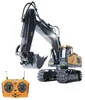 ElectricRc Araba RC Excavatorbulldozer 120 24GHz 11CH RC İnşaat Kamyonu Mühendislik Araçları Ligh6876243'lü çocuklar için Eğitim Oyuncakları