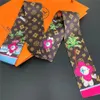 Nouveau des créateurs de top écharpe mode alphabet imprimé coiffeur manche sac marque la marque de soie haut de gamme féminine
