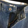 Jeans da donna firmati gambe divise pantaloni attillati capri in denim pantaloni dalla vestibilità calda stampa da donna di marca