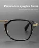 Ultralight Pure Men Comfortable Eyewear Women Vintage Round Frame Myopia Reading Optical Prescription Glasses 240111