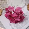 Simulation fleur d'hortensia fleur de mariage mur arrangement floral fleur de soie en gros laine hortensia tête de fleur bricolage arrangement XQ