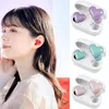 Earphones BLUEKAKA New Bluetooth Wireless Headphones Heart Shaped Earphones woman Earphone High Quality Heart Earbuds Girl Gift