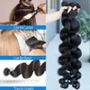 Luvin 28 30 40 pouces corps vague paquets cheveux humains 100% brésilien Remy cheveux eau ondulé armure 2 3 4 cheveux trame offres 240111