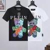 PLEIN BEAR T SHIRT Mens Designer Tshirts Brand Clothing Rhinestone PP Skulls Men T-SHIRT ROUND NECK SS SKULL Hip Hop Tshirt Top Tees 16718