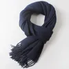 100% écharpe en laine pour hommes écharpe en laine de cachemire Pashmina Bandana châles hiver femmes écharpe en laine 30*180 CM 240111