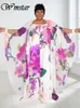 WMSTAR PLUS SIZE Dress Set Summer 2023 Slip Floral and Coat Holiday Long Matching Wholesale Dropshiping 240111